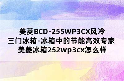 美菱BCD-255WP3CX风冷三门冰箱-冰箱中的节能高效专家 美菱冰箱252wp3cx怎么样